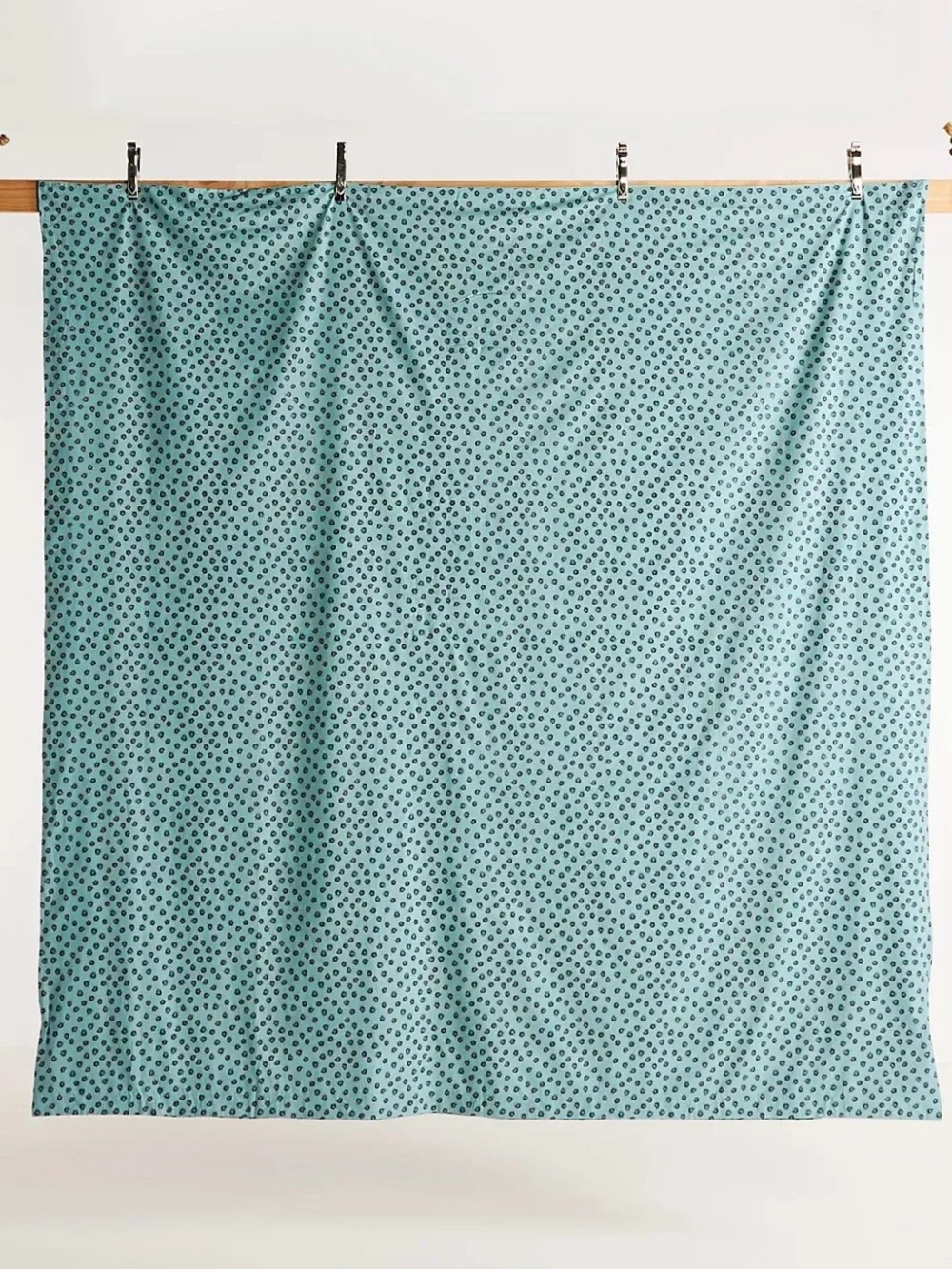 Anthropologie Darby Teal and Pink Floral Duvet Cover